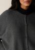 Cotton & Recycled Cashmere Crew Neck Cardigan