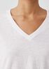 Organic Cotton Slub V-Neck Top