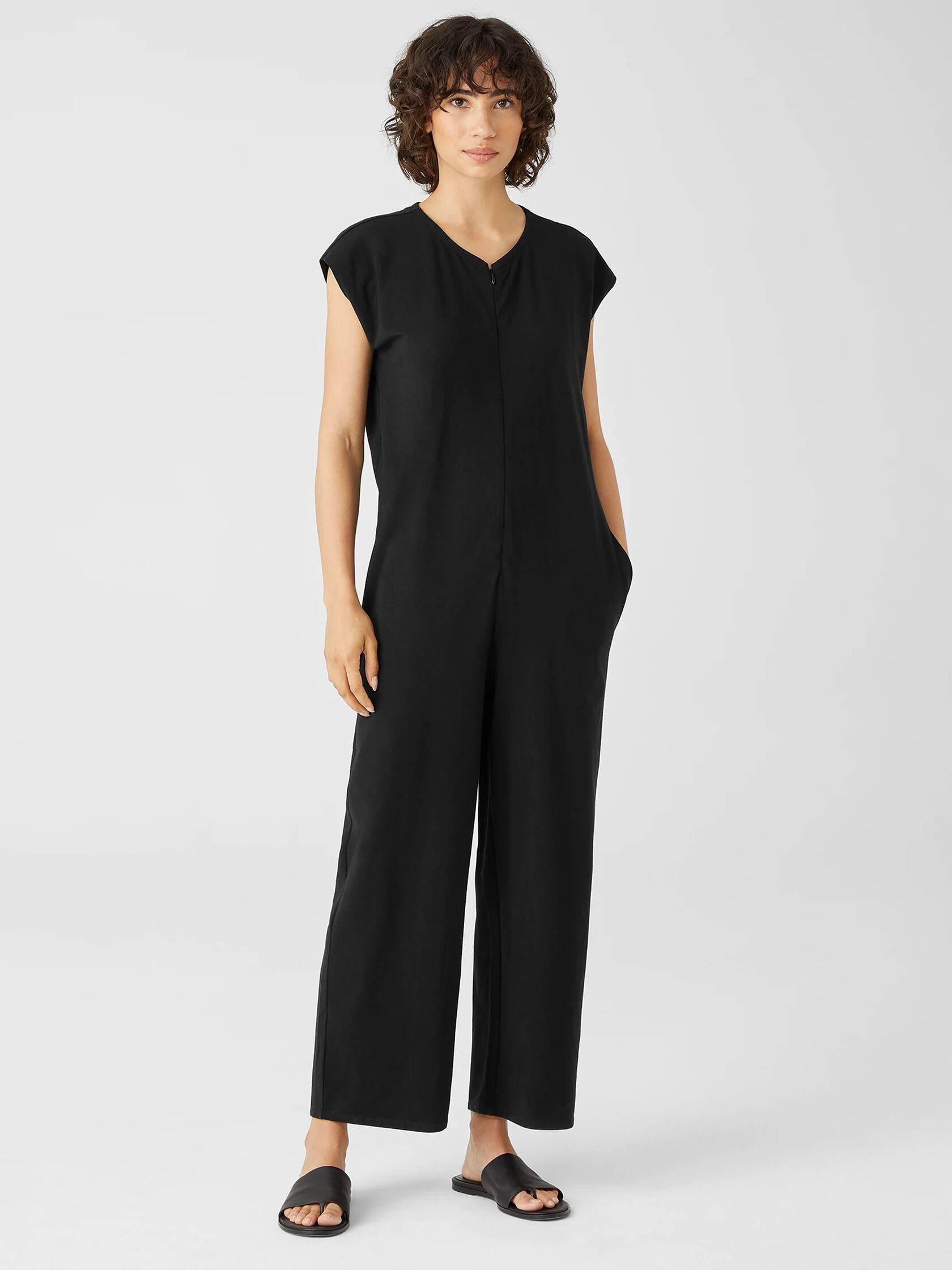 Traceable Cotton Jersey Jumpsuit