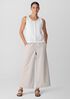 Washed Organic Cotton Poplin Wide-Leg Pant