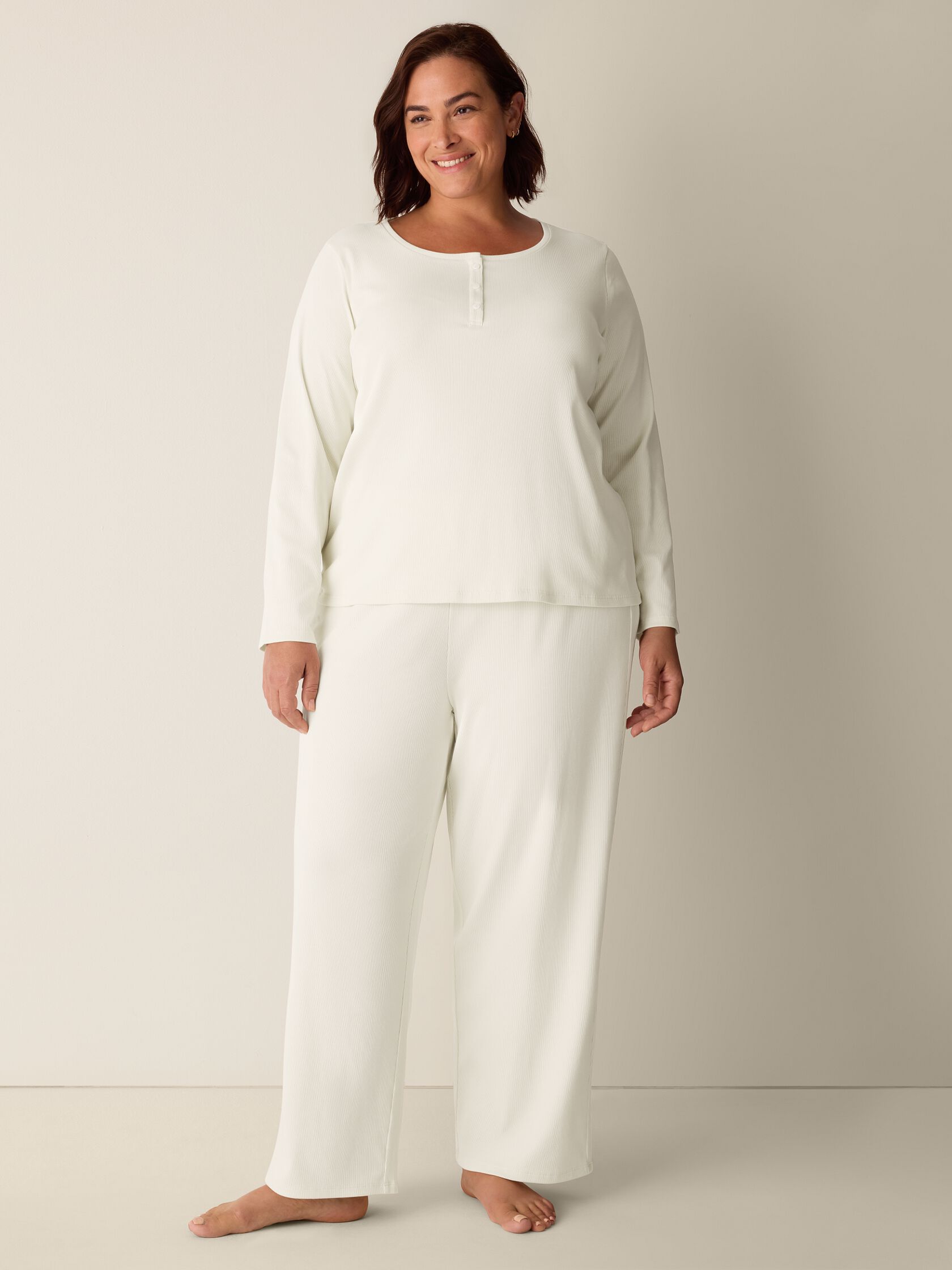 Organic Cotton Rib Sleep Set