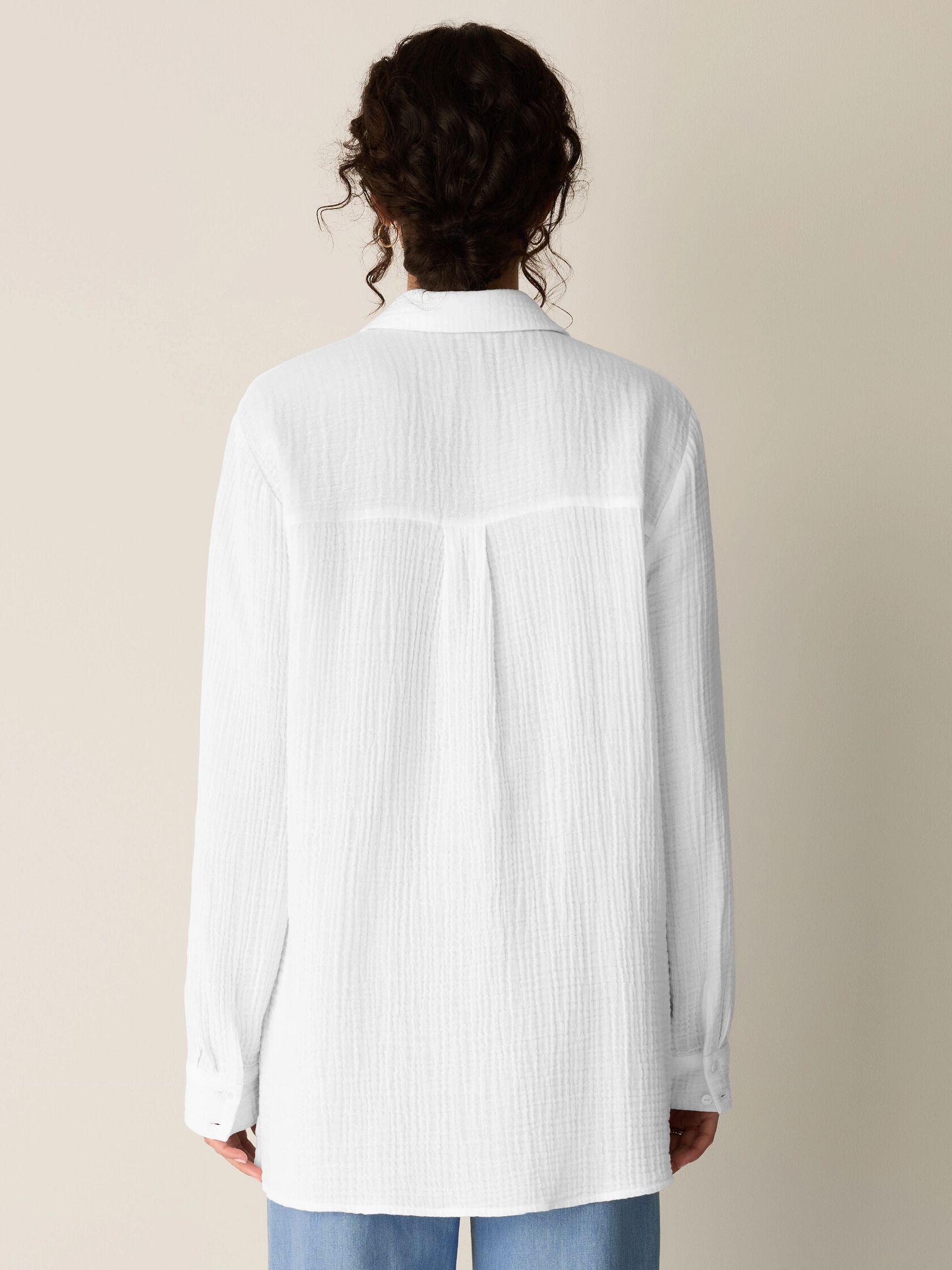 Organic Cotton Lofty Gauze Classic Collar Shirt