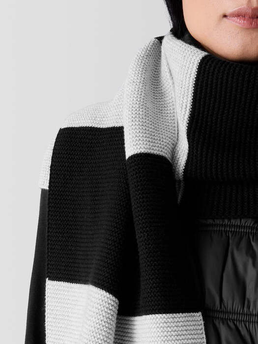 Cotton and Recycled Cashmere Scarf