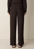 Woven Pliss&eacute; Straight Pant