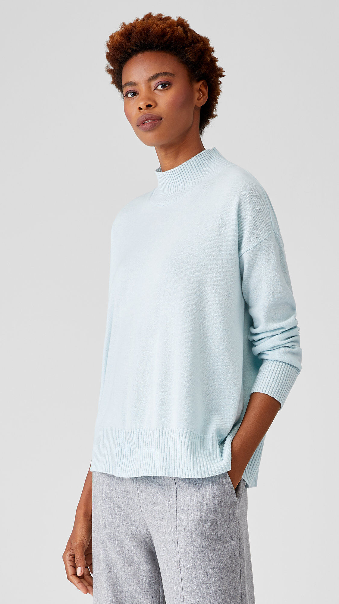 Eileen fisher mock neck top new arrivals