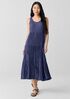 Crushed Silk Tiered Dress