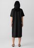 Washed Organic Cotton Poplin Split Neck Dress