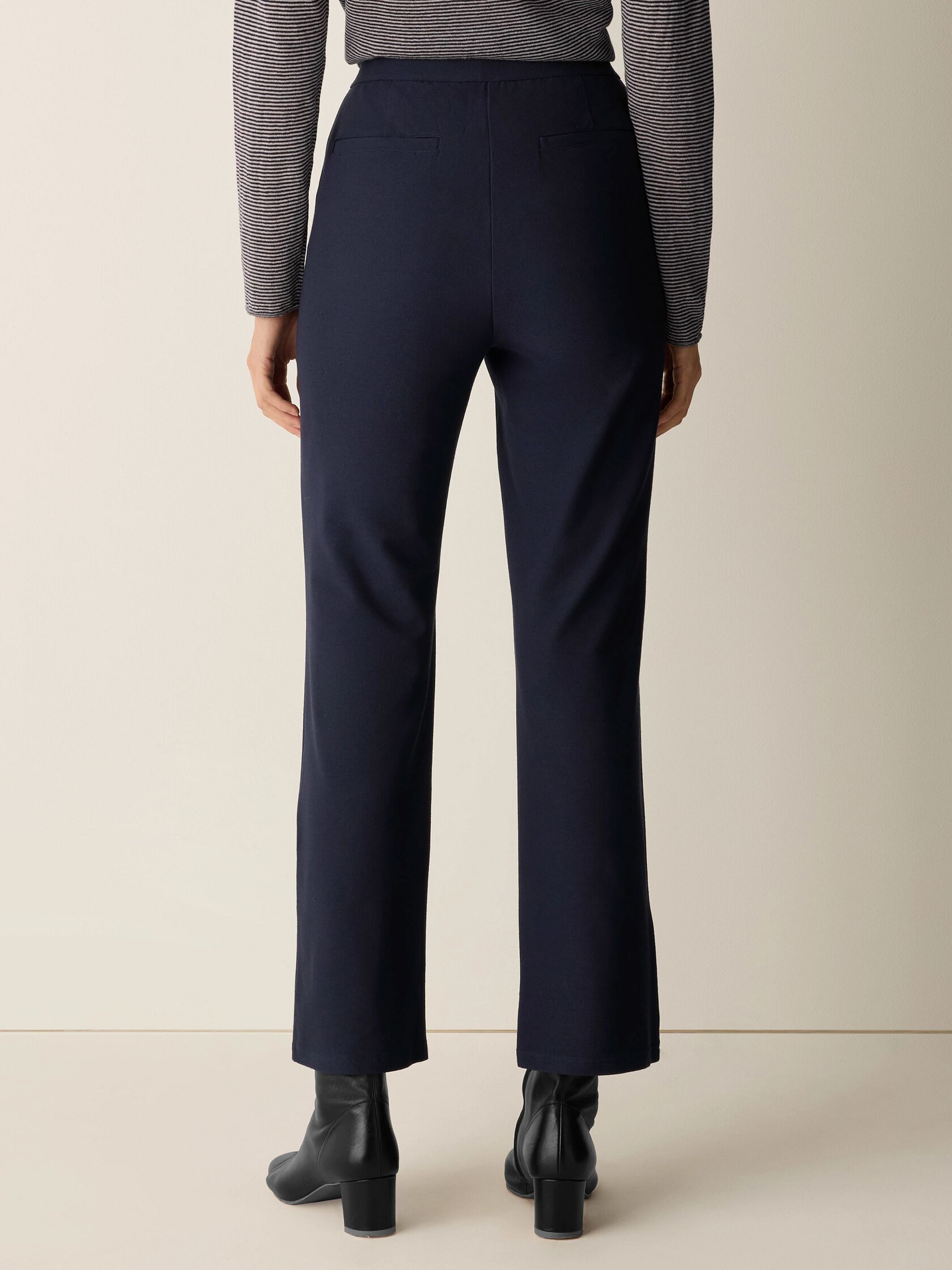 Washable Stretch Crepe Kick Pant