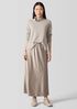 Stretch Silk Charmeuse Bias Skirt