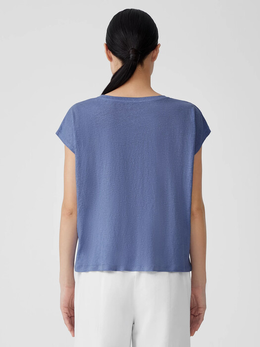 Organic Linen Jersey Square Top