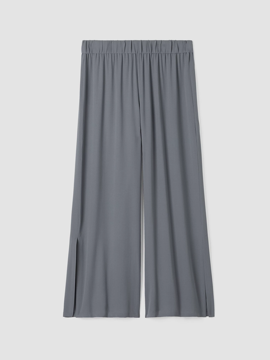 Silk Crepe Pant with Slits EILEEN FISHER