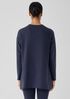 Cozy Brushed Terry Hug Crew Neck Long Top