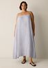 Striped Organic Cotton Gauze Cami Dress