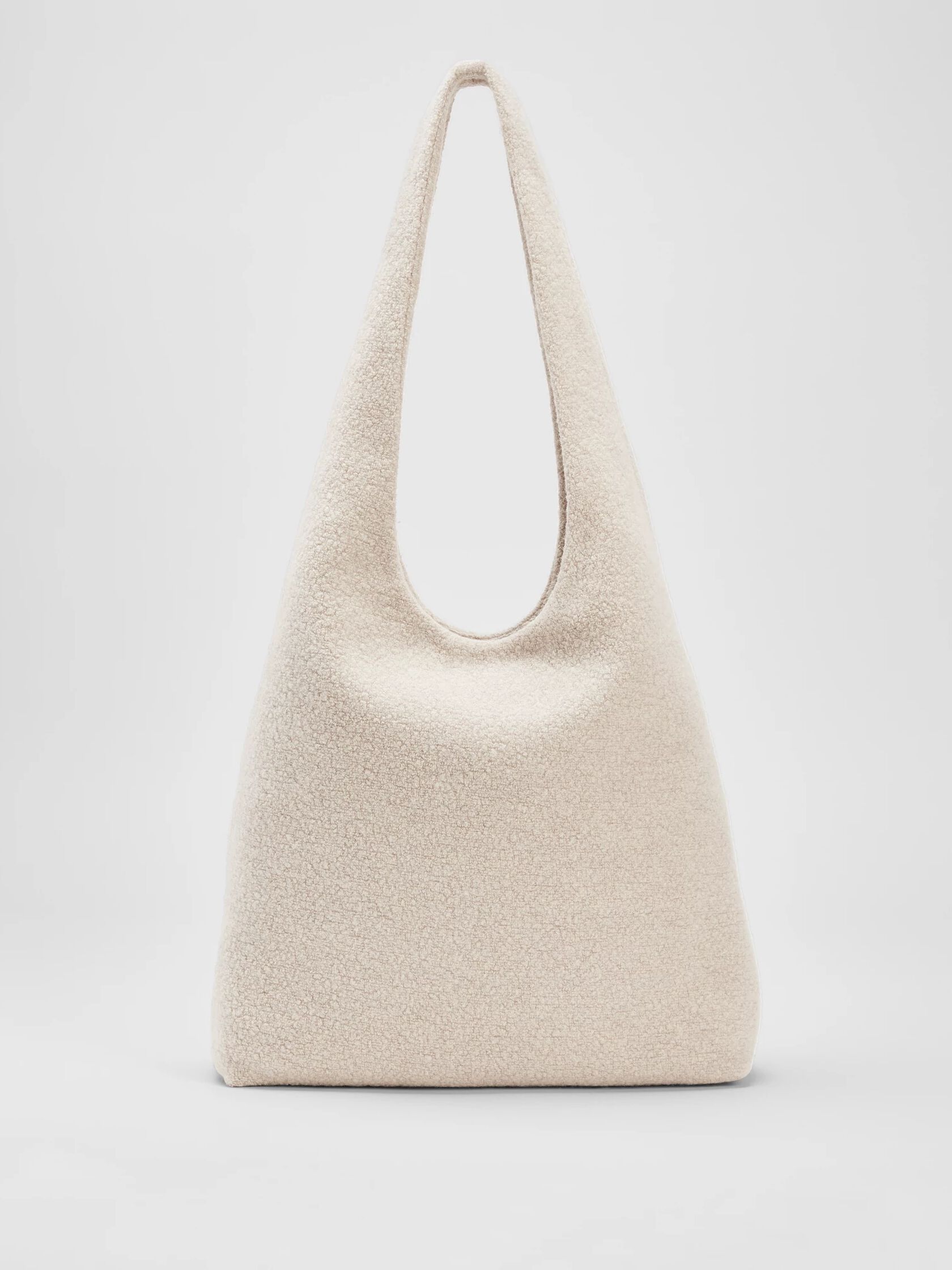 Boucle Wool Knit Shopper Tote