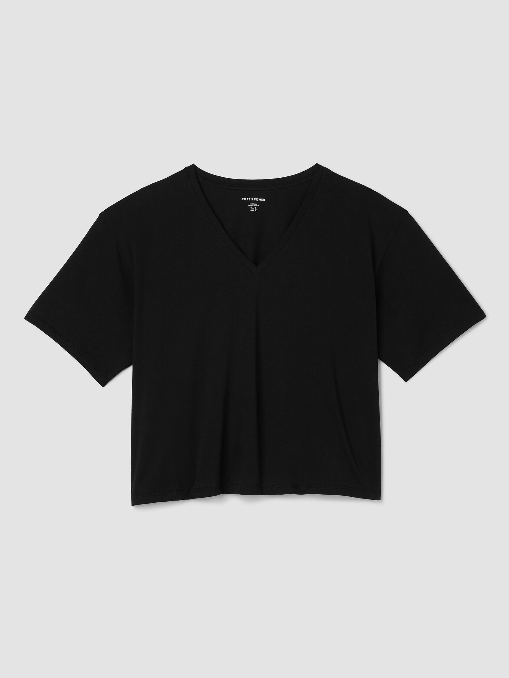 Organic Pima Cotton Jersey V-Neck Tee