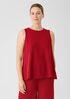 Organic Cotton Slubby Rib Knit Crew Neck Tank