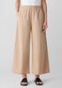 Washed Organic Cotton Poplin Wide-Leg Pant