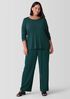 Stretch Silk Jersey Scoop Neck Top