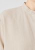 Organic Linen Mandarin Collar Dress