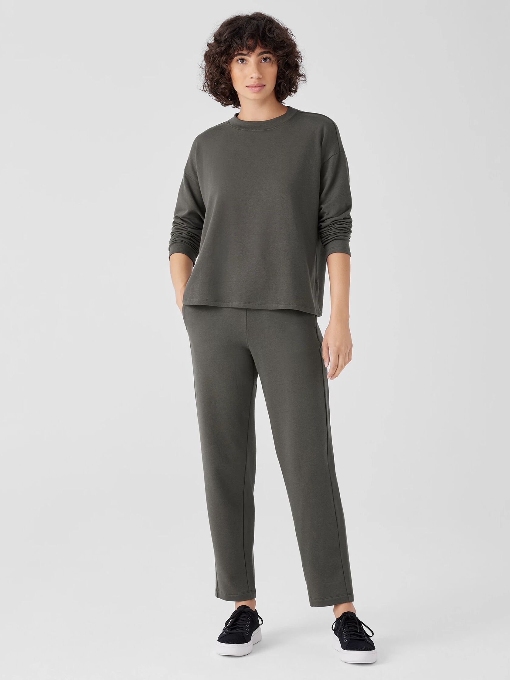 Cozy Brushed Terry Hug Slouchy Pant