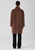 Sheared Suri Alpaca Stand Collar Coat