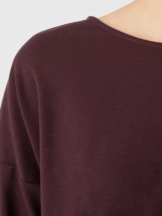 Cozy Organic Cotton Interlock Box-Top | EILEEN FISHER