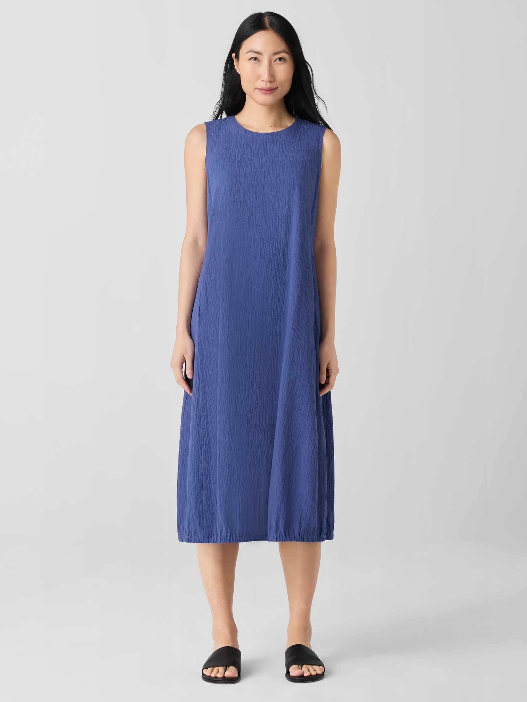 Organic Cotton Pucker Lantern Dress