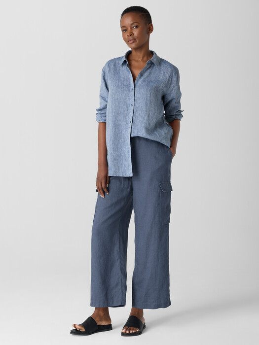Organic Linen Cargo Pant