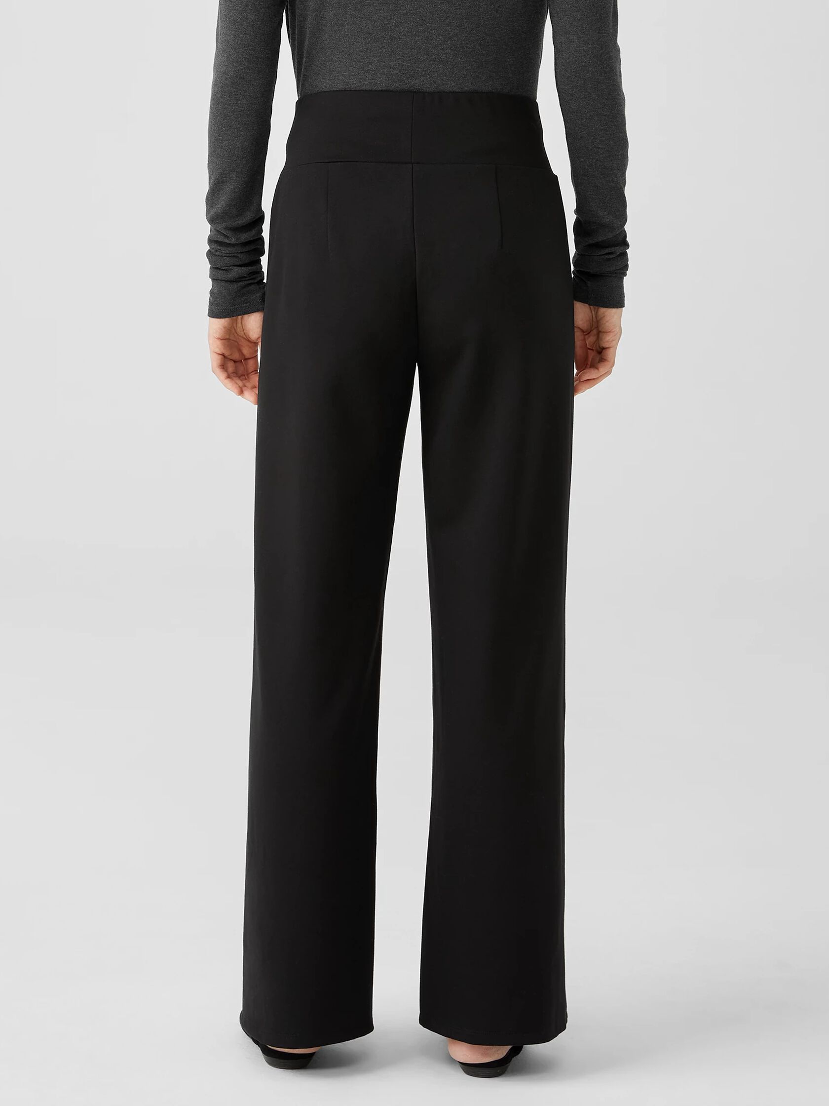 Washable Flex Ponte Wide-Leg Pant