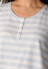 Striped Organic Cotton Jersey Sleep Set