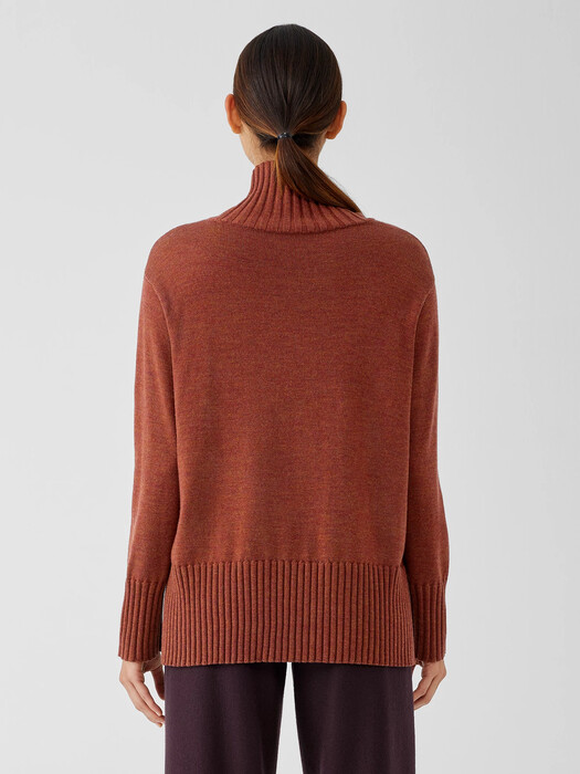 Merino Jersey Turtleneck in Regenerative Wool