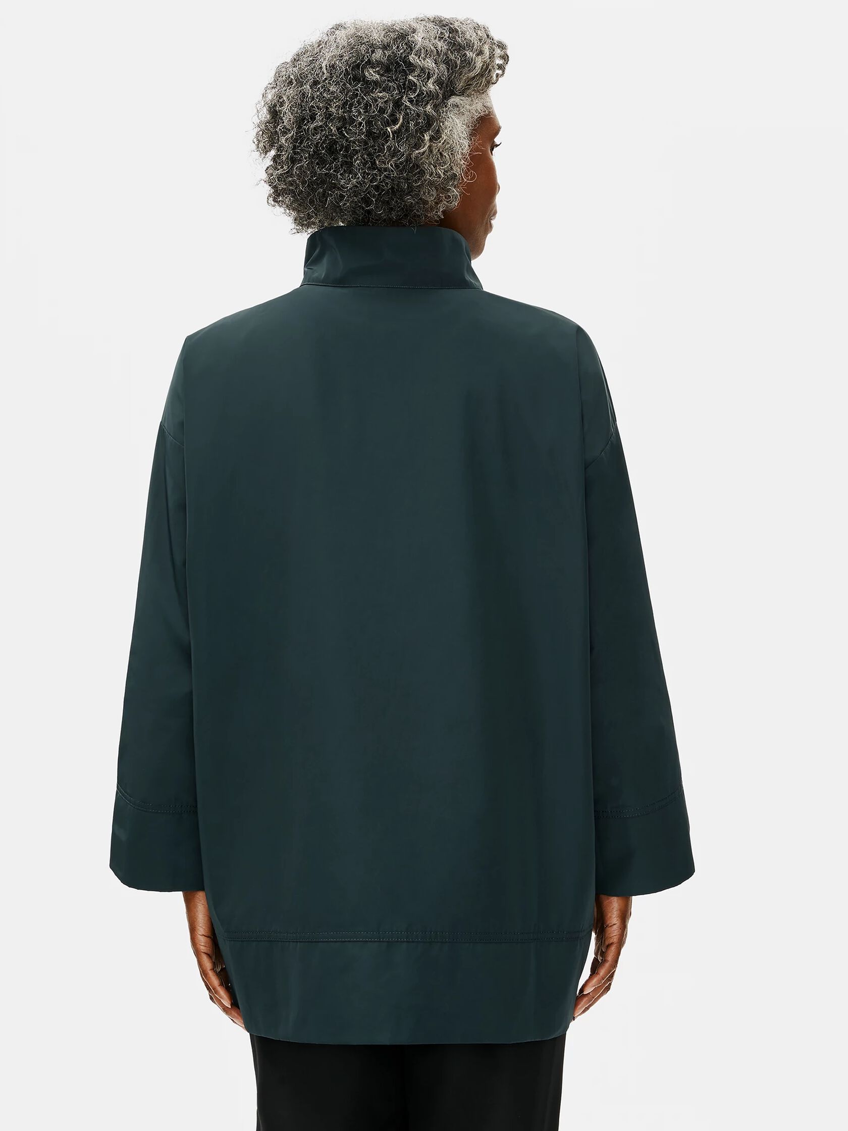 Recycled Polyester Pullover Coat