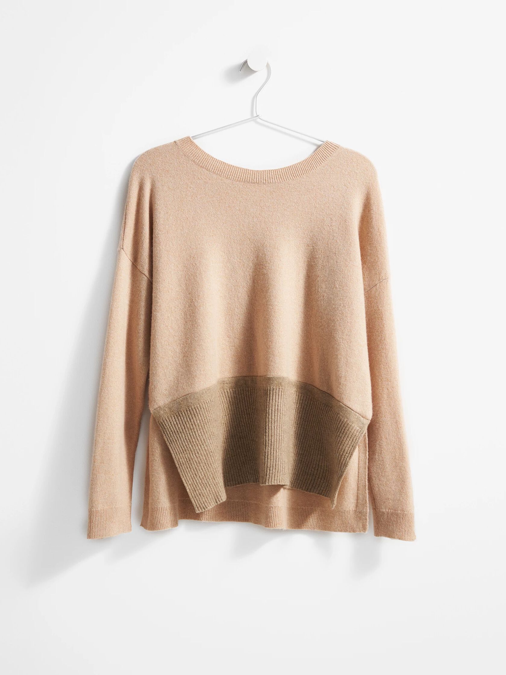 Resewn Ribbed Cashmere Box-Top