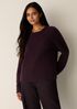 Cashmere Silk Boucle Bliss Crew Neck Top