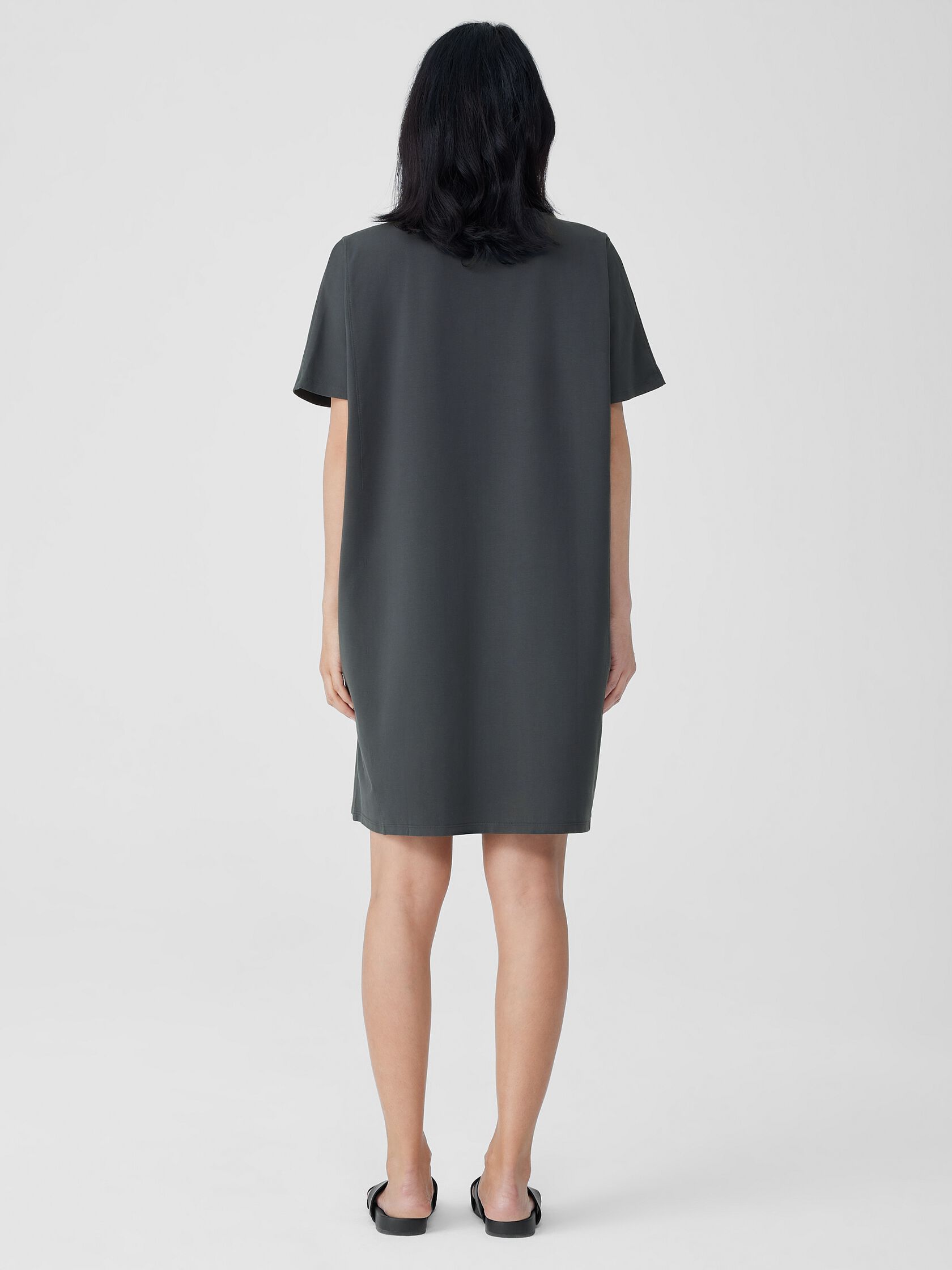 Pima Cotton Stretch Jersey T-Shirt Dress