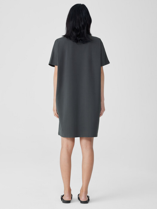 Pima Cotton Stretch Jersey T-Shirt Dress | EILEEN FISHER Pima Cotton Stretch Jersey T-Shirt Dress | EILEEN FISHER