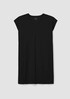 Pima Cotton Stretch Jersey V-Neck Dress
