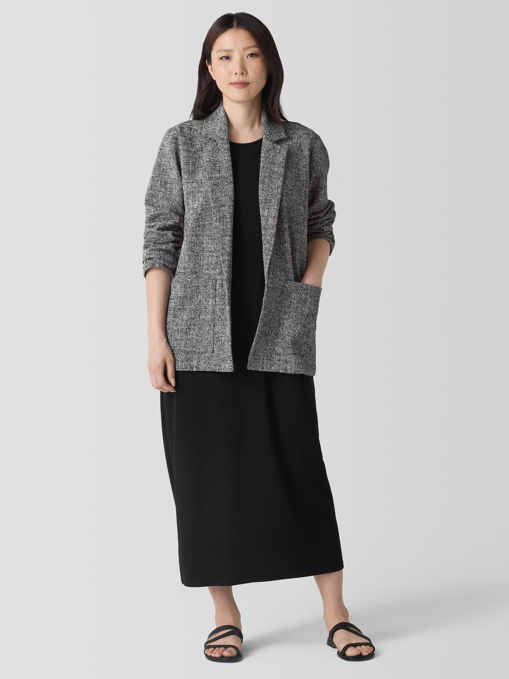 Organic Cotton Tweed Blazer