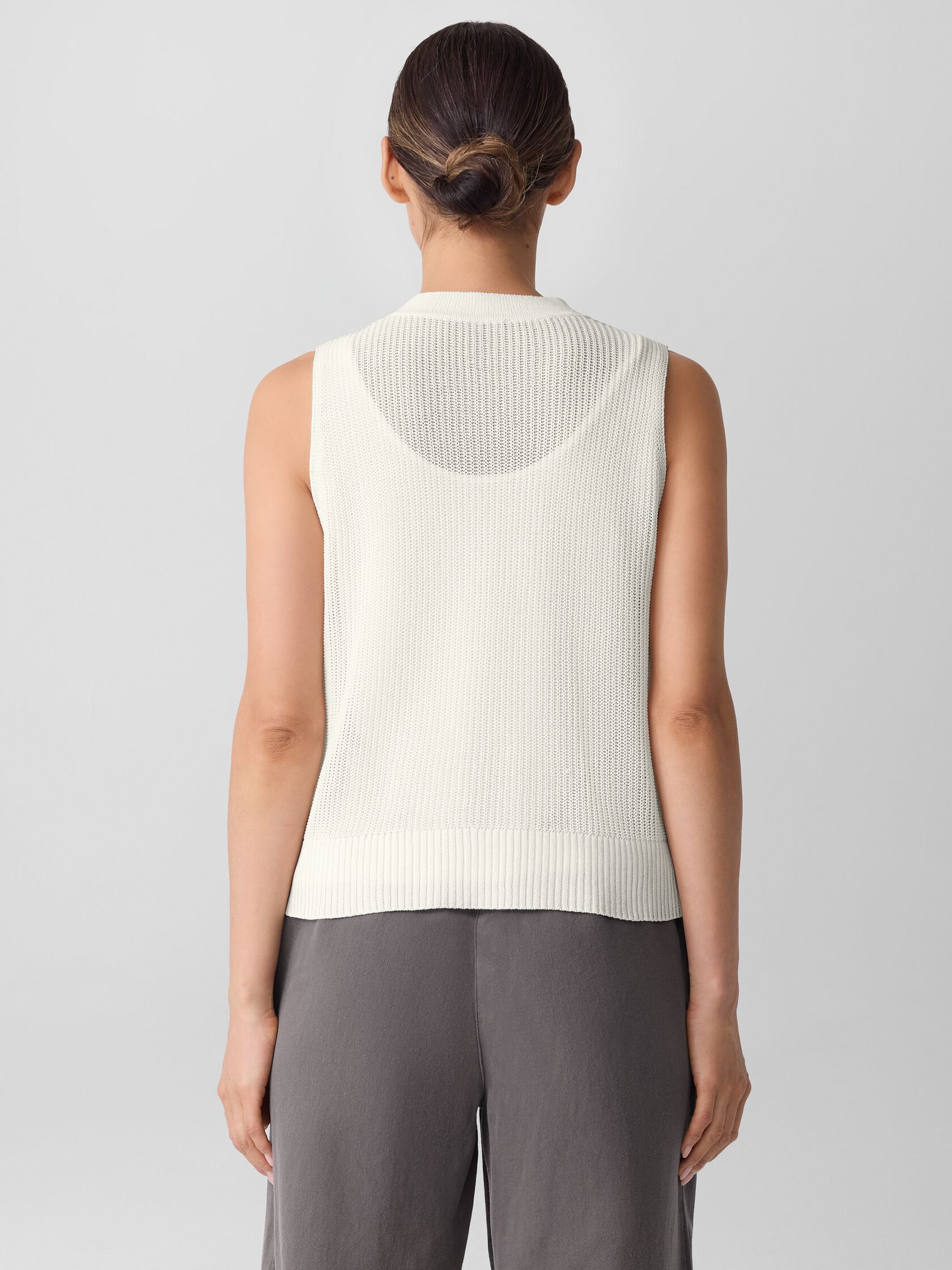 Cotton Silk Cord Vest