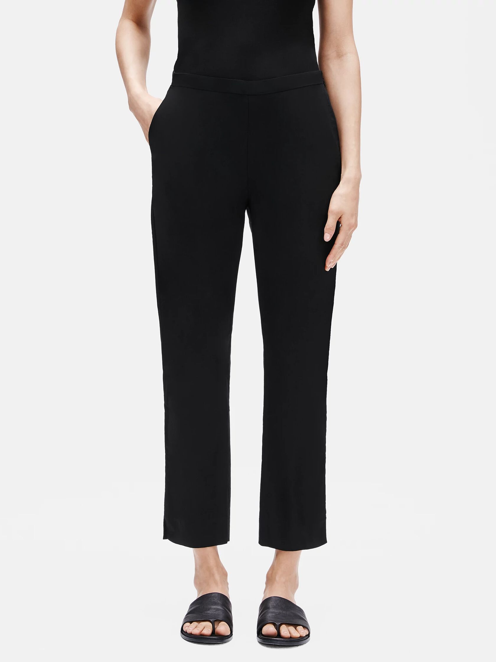 Organic Cotton Poplin Tapered Pant