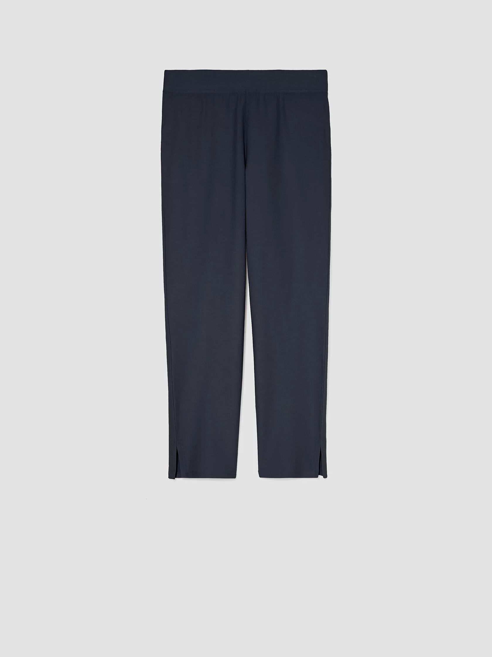 Washable Stretch Crepe Pant with Slits