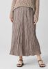 Crushed Silk Flared Skirt