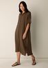 Organic Cotton Lofty Gauze Classic Collar Shirtdress