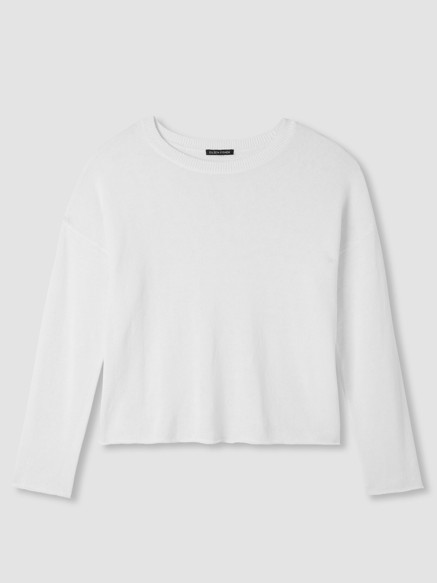 Organic Linen Cotton Cord Crew Neck Top