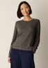 Superfine Merino Crew Neck Top in Regenerative Wool