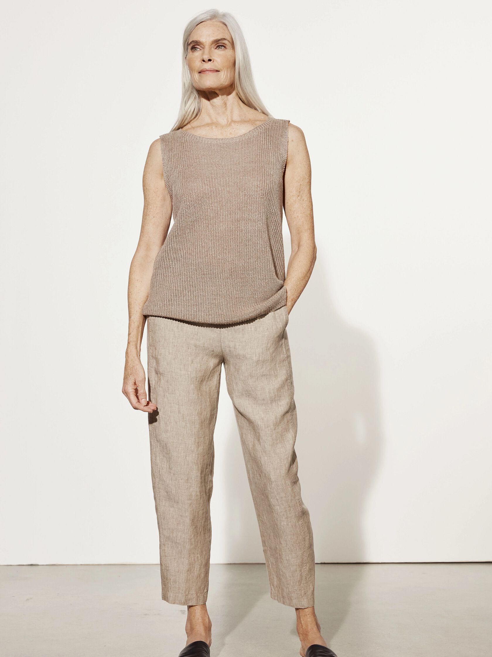 Organic Linen Melange Shell