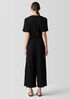 Woven Plissé Jumpsuit
