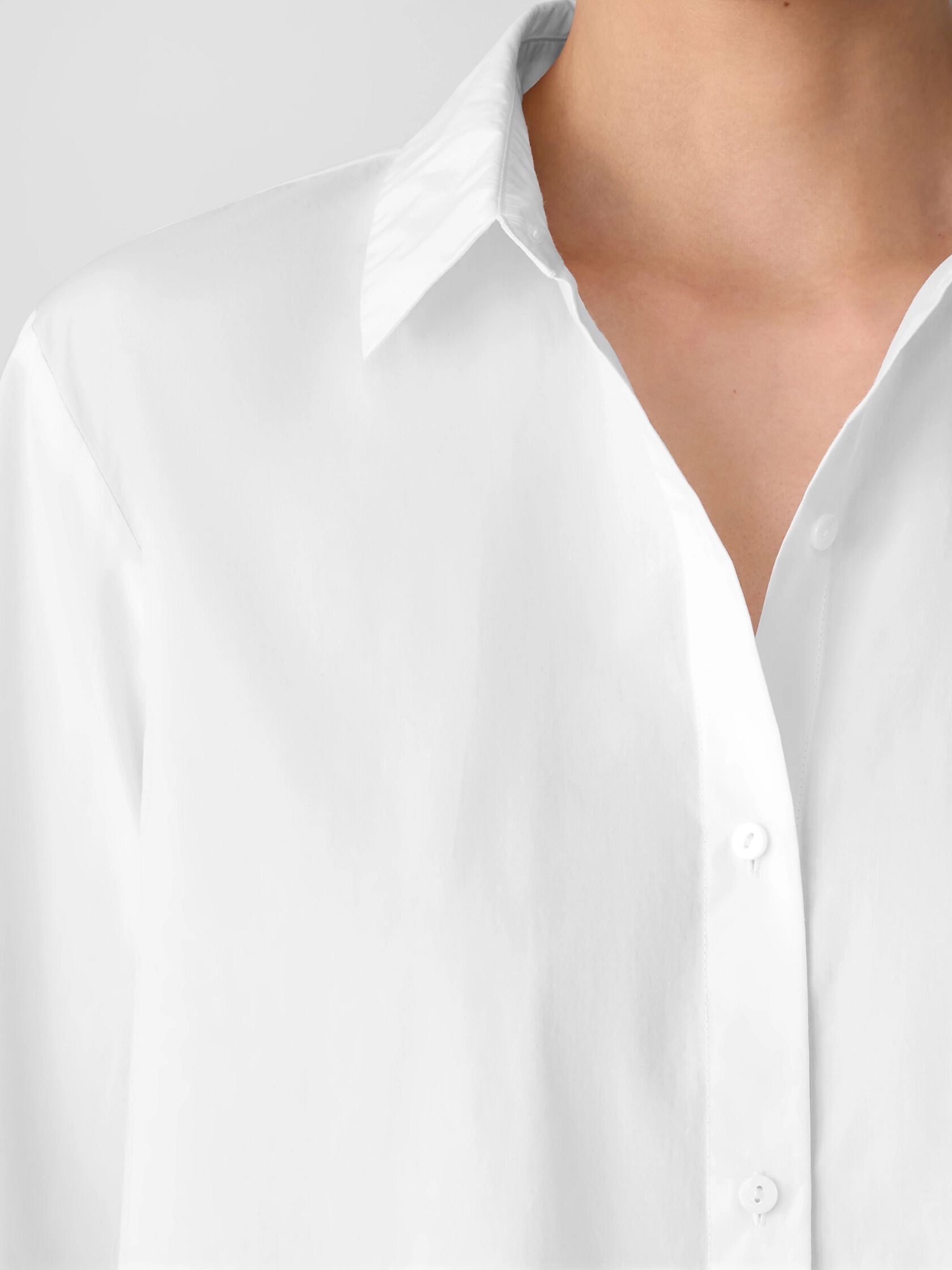 Organic Cotton Poplin Classic Collar Shirt