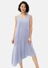Silk Georgette Crepe Asymmetrical Dress