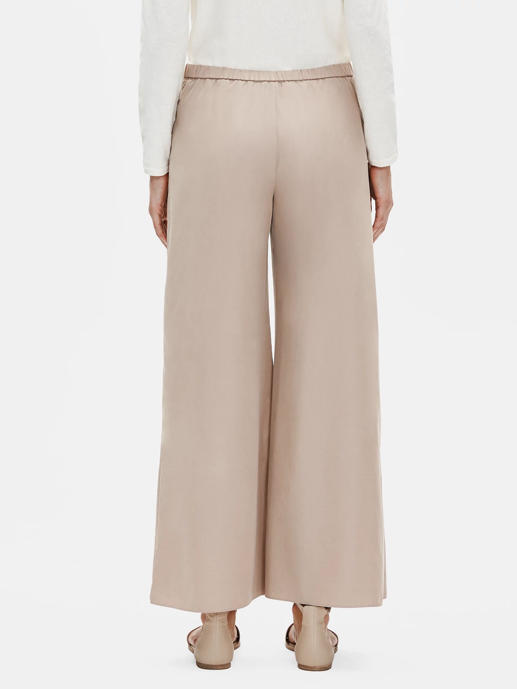 Sandwashed Tencel Wide-Leg Pant